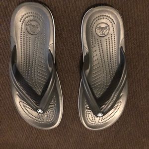 NWOT croc flip flops
